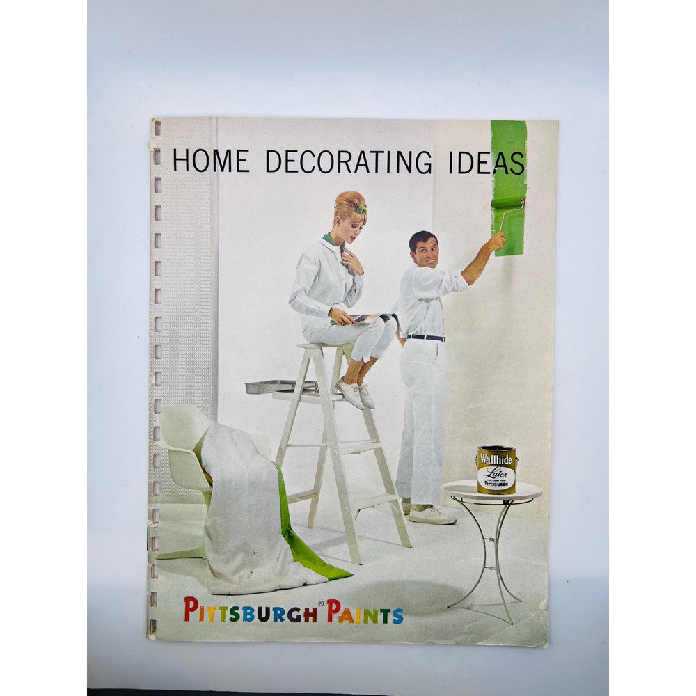 1960s Pittsburgh Paints Home‎ Decorating Ideas Magazine Pamphlet Vintage MCM